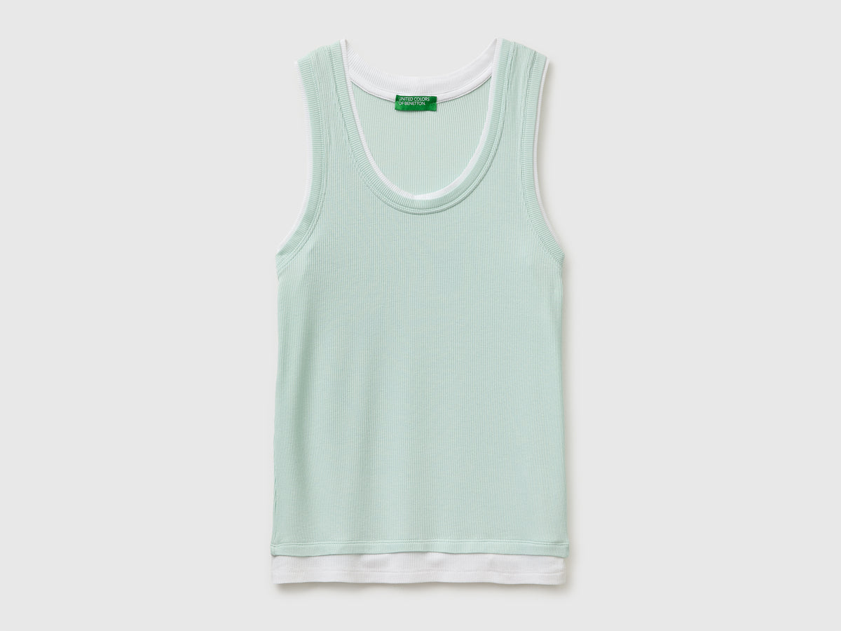 Slim fit ribbed tank top - ucb_image_FS