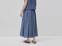 Saia midi em chambray - ucb_image_B