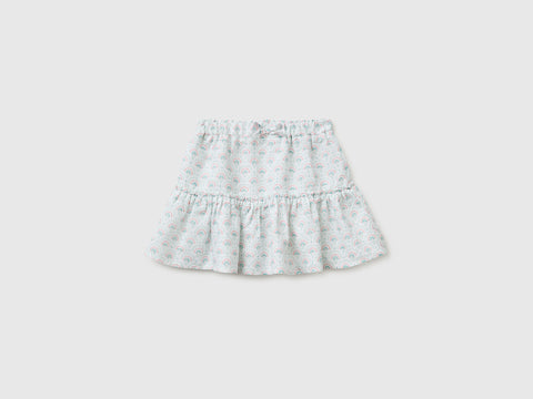 Floral skirt in linen blend - ucb_image_FS