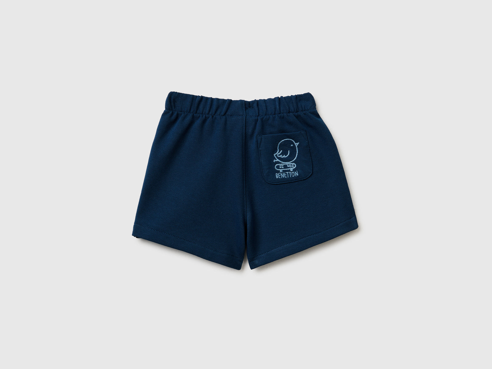 Fleece shorts with animal embroidery - ucb_image_BS