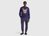 Calças em tecido polar com estampa renas - ucb_image_FY