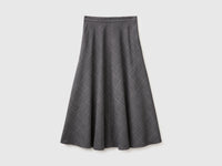 Saia comprida tartan em viscose mista - ucb_image_FS