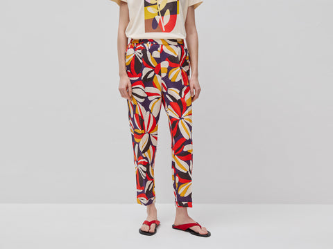 Joggers estampados em linho puro - ucb_image_F