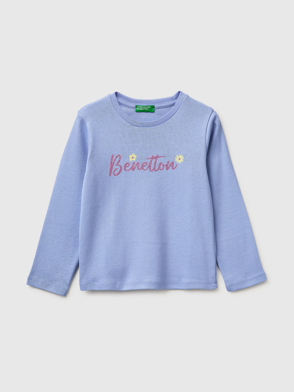 T-shirt com logótipo glitter em algodão orgânico - ucb_image_FS