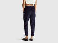 Chinos in velvet with stretch waist - ucb_image_B
