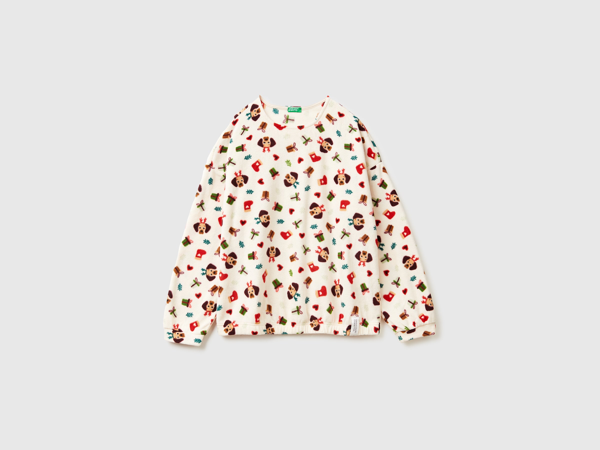 T-shirt em tecido polar com estampa natalina - ucb_image_FS