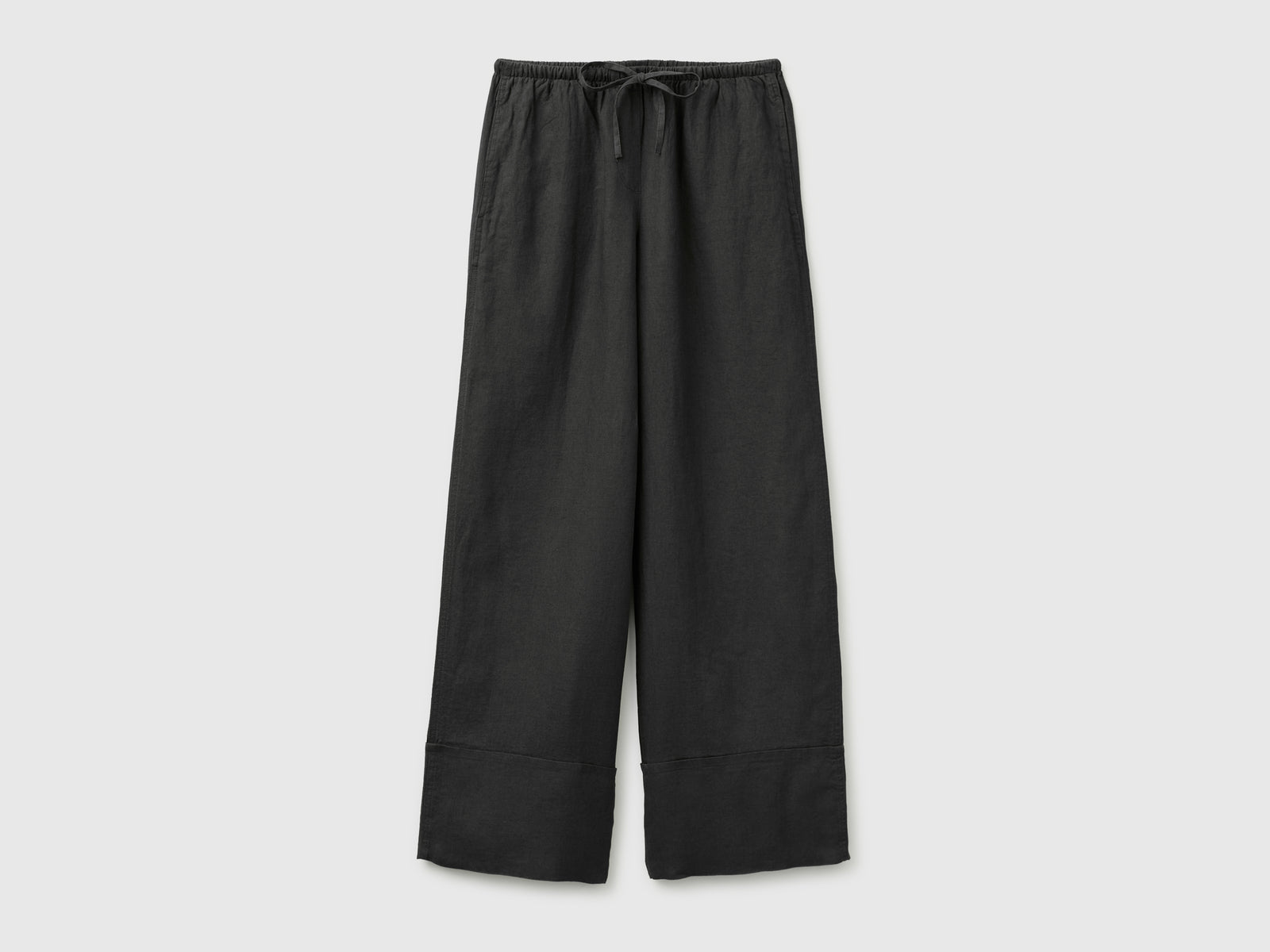 100% linen cuffed trousers - ucb_image_FS