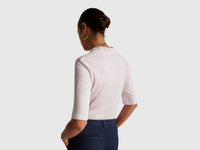 T-shirt slim fit em algodão de fibra longa - ucb_image_B