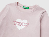 T-shirt com logótipo glitter em algodão orgânico - ucb_image_DS1