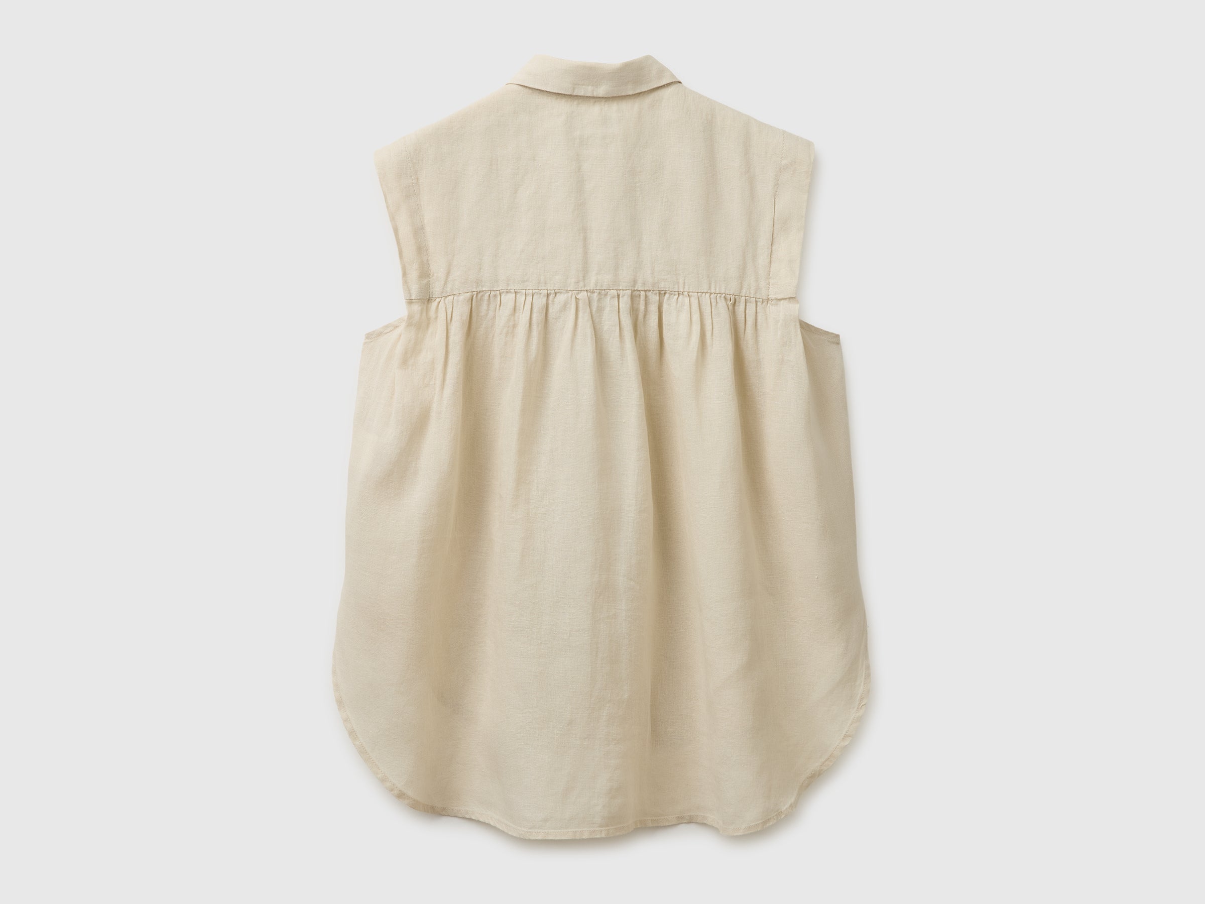 100% linen sleeveless blouse - ucb_image_BS