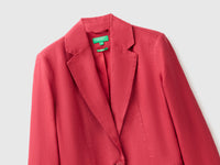 Blazer de abotoadura simples em linho puro - ucb_image_FY