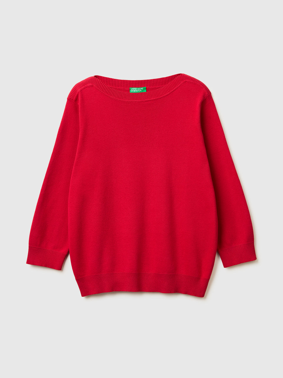Camisola vermelho morango com decote à barco - ucb_image_FS