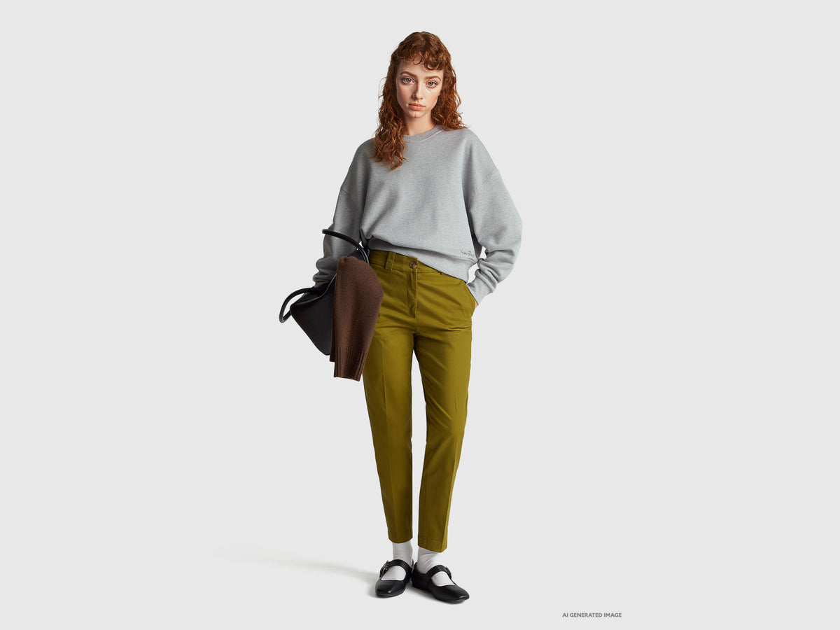 Slim fit trousers