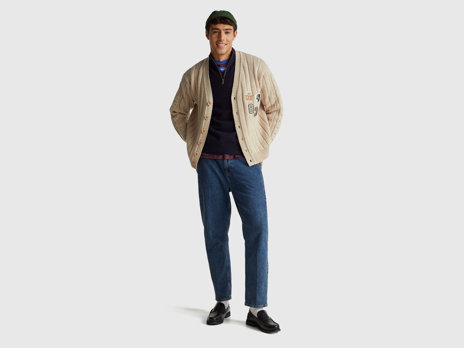 Stranger Things cardigan in pure wool