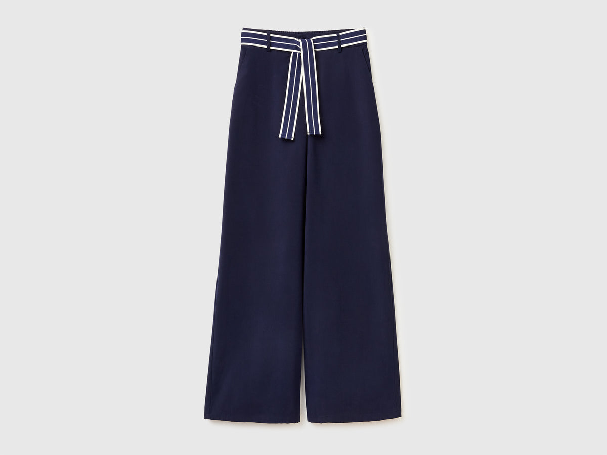 Trousers with striped belt - ucb_image_FS