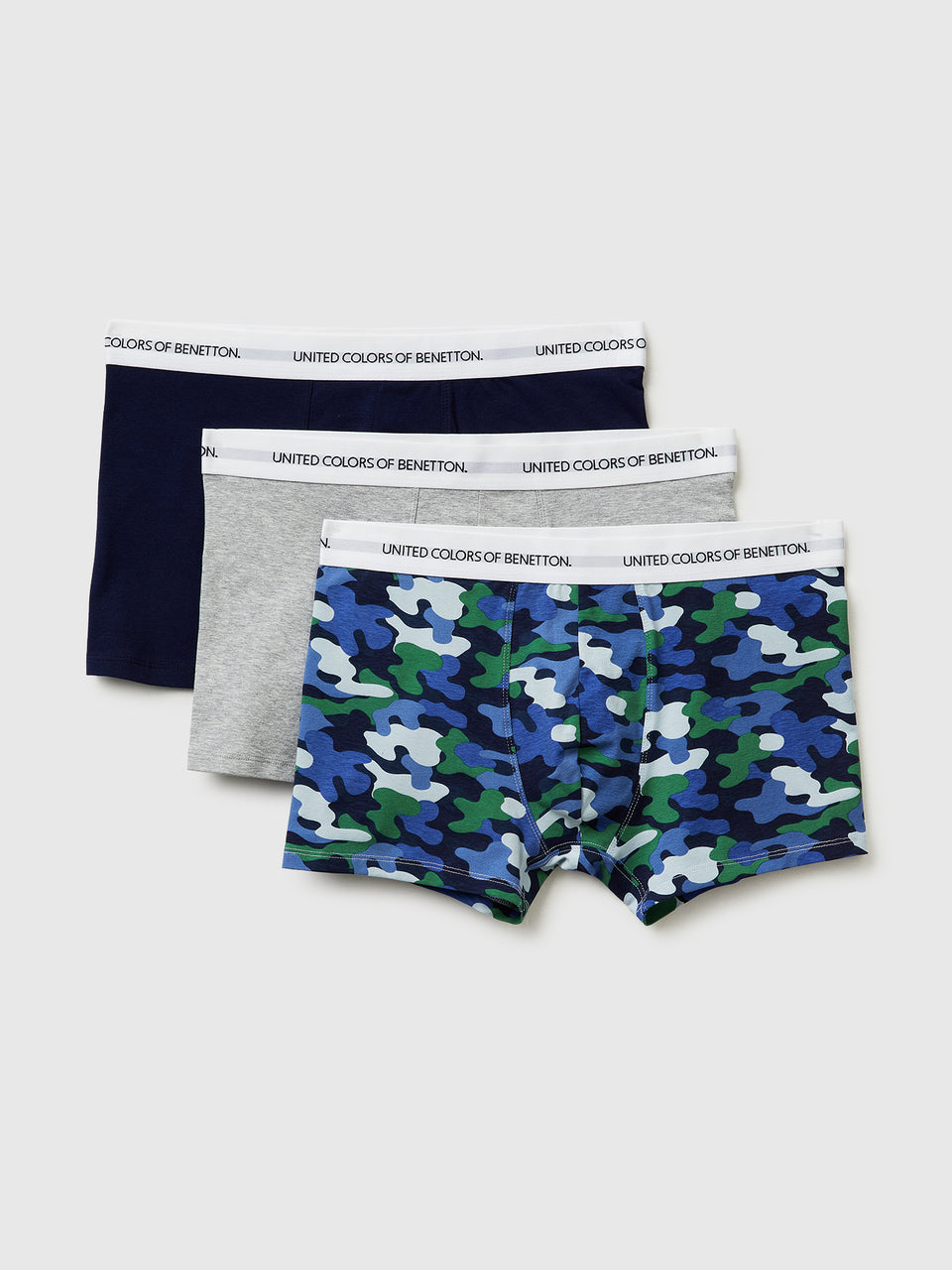 Set of three boxers in stretch organic cotton - ucb_image_FS