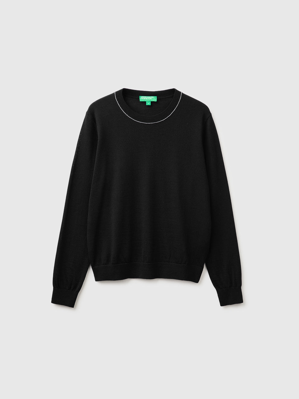 Camisola de gola redonda em pura lã Merino - ucb_image_FS