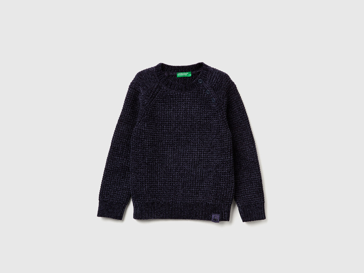 Camisola de gola redonda em chenille - ucb_image_FS