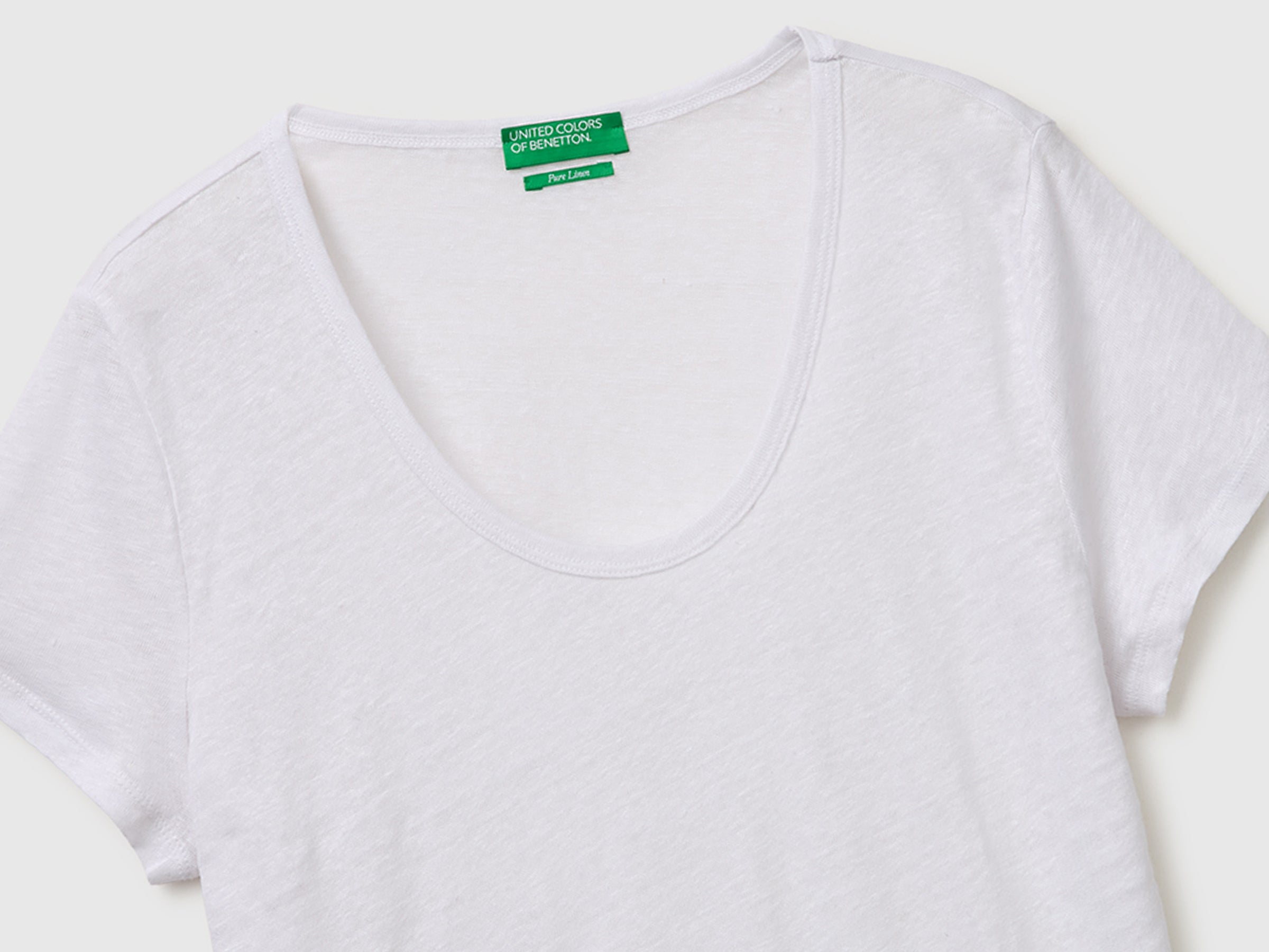 Round-neck T-shirt in pure linen - ucb_image_DS1