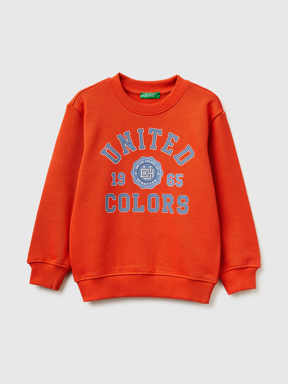 Organic cotton sweatshirt with logo print - ucb_image_FS
