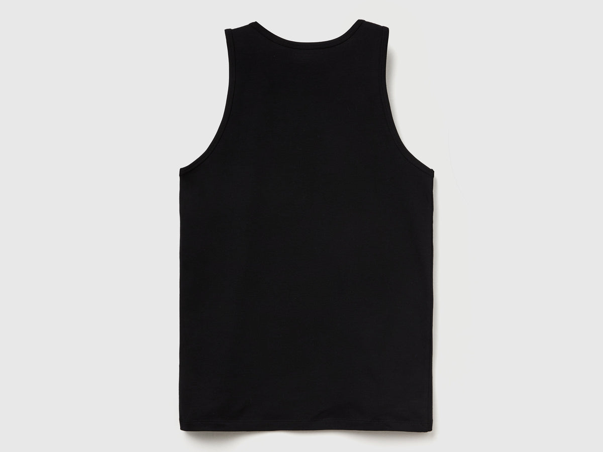 T-shirt sem mangas de roupa interior em algodão orgânico stretch - ucb_image_BS