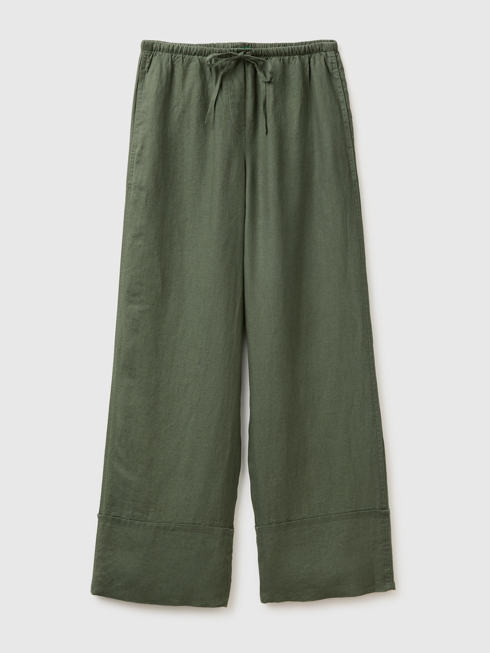 100% linen cuffed trousers - ucb_image_FS