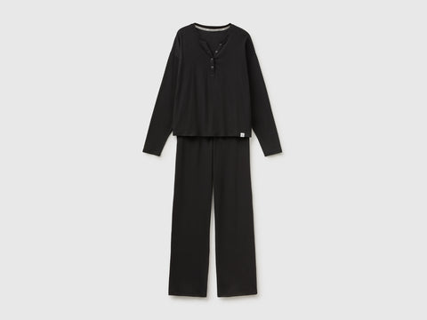Pijama com t-shirt de gola henley - ucb_image_FS