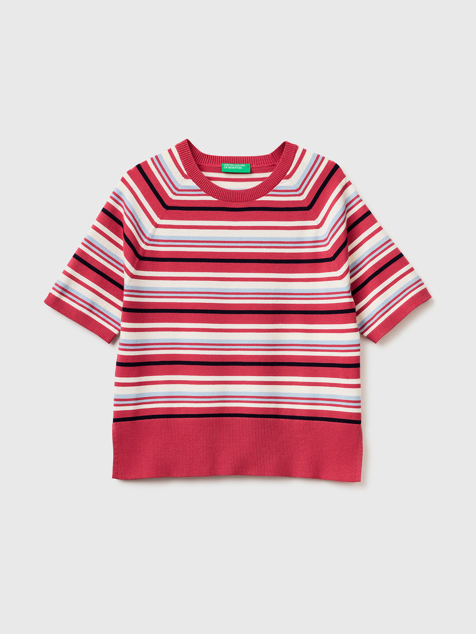 Striped short-sleeved sweater - ucb_image_FS