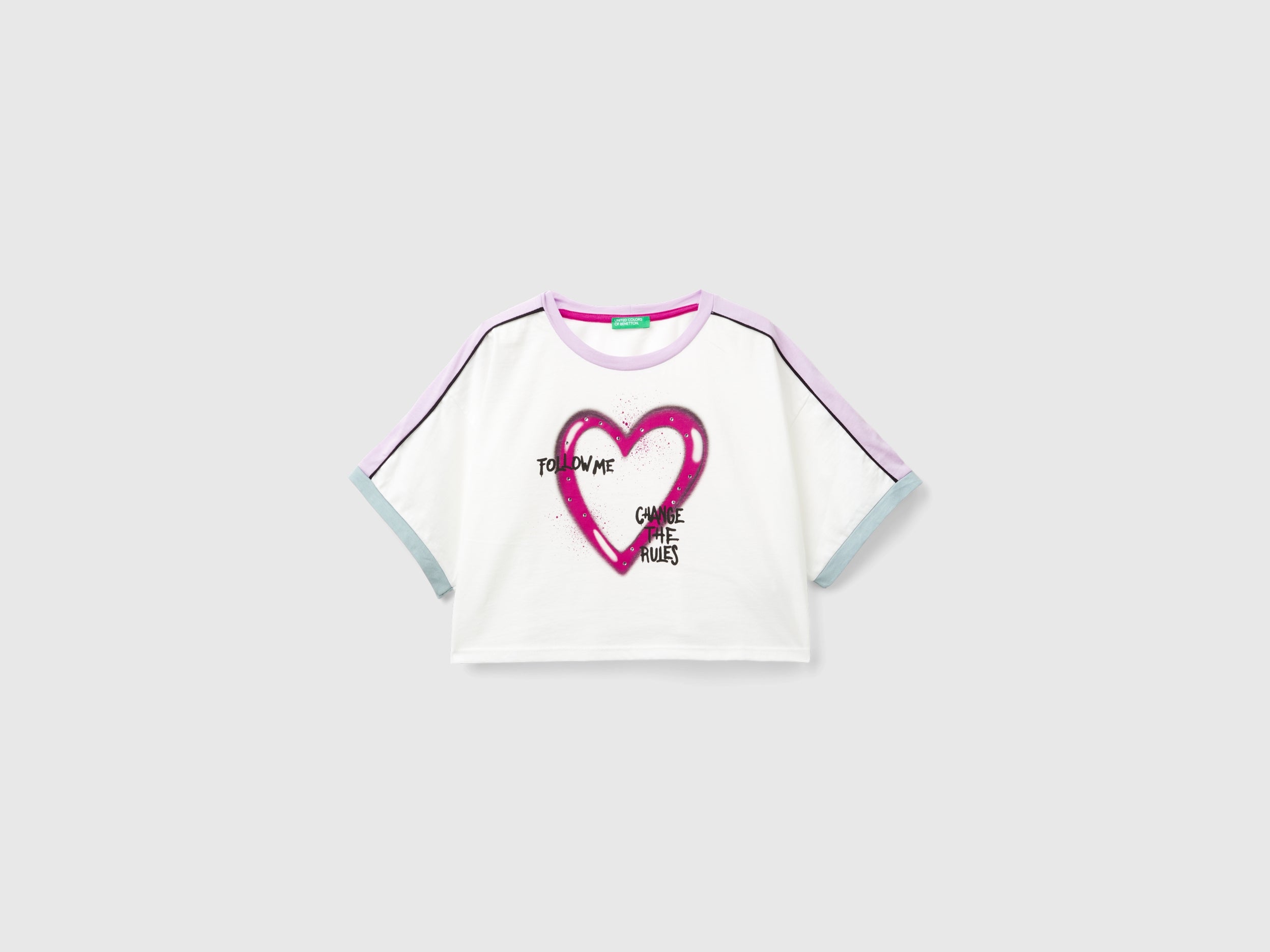 T-shirt com estampa graffiti e strass - ucb_image_FS