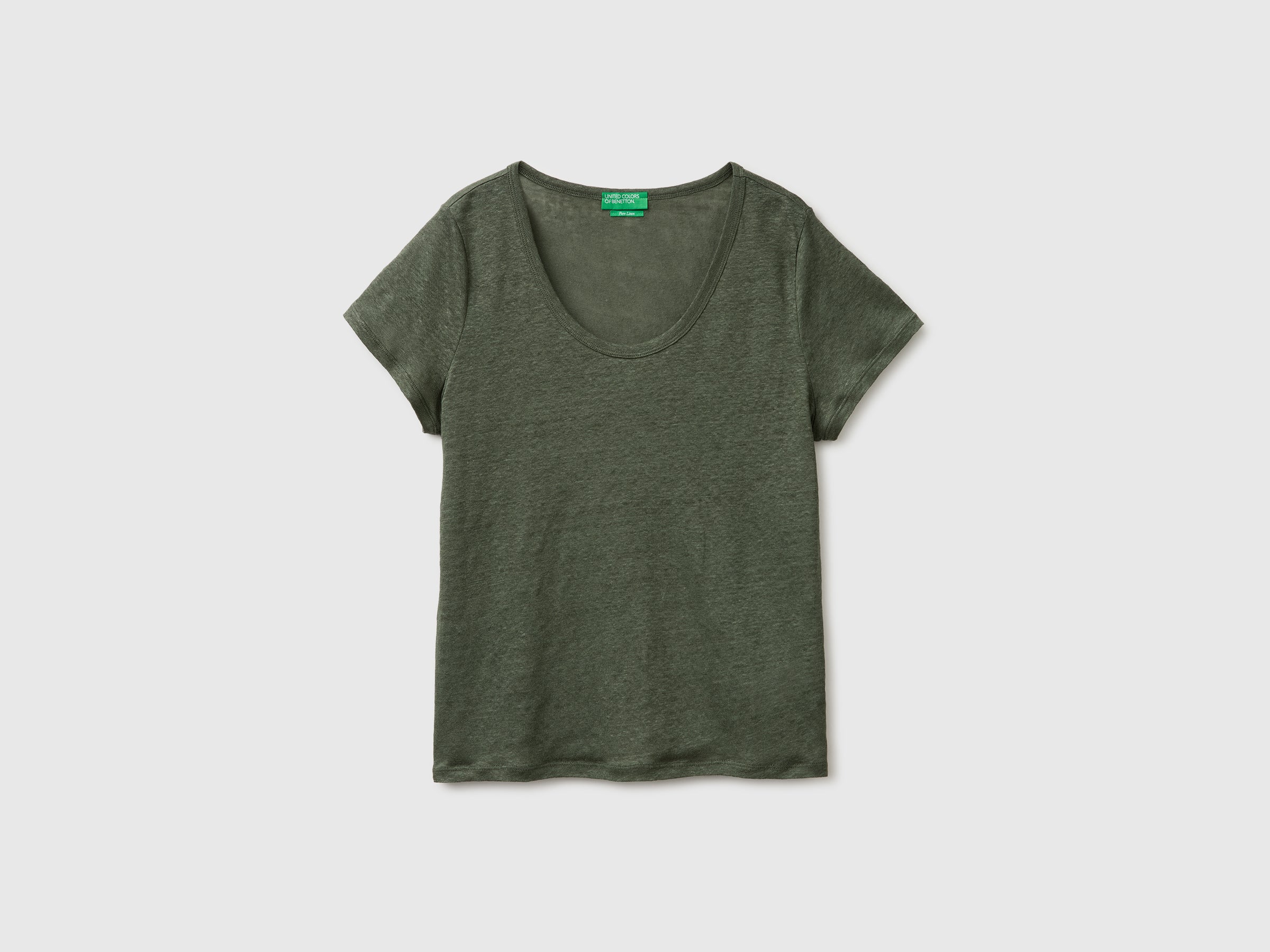 Round-neck T-shirt in pure linen - ucb_image_FS