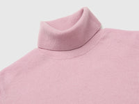 Camisola de gola alta lilás em pura lã Merino - ucb_image_DS1