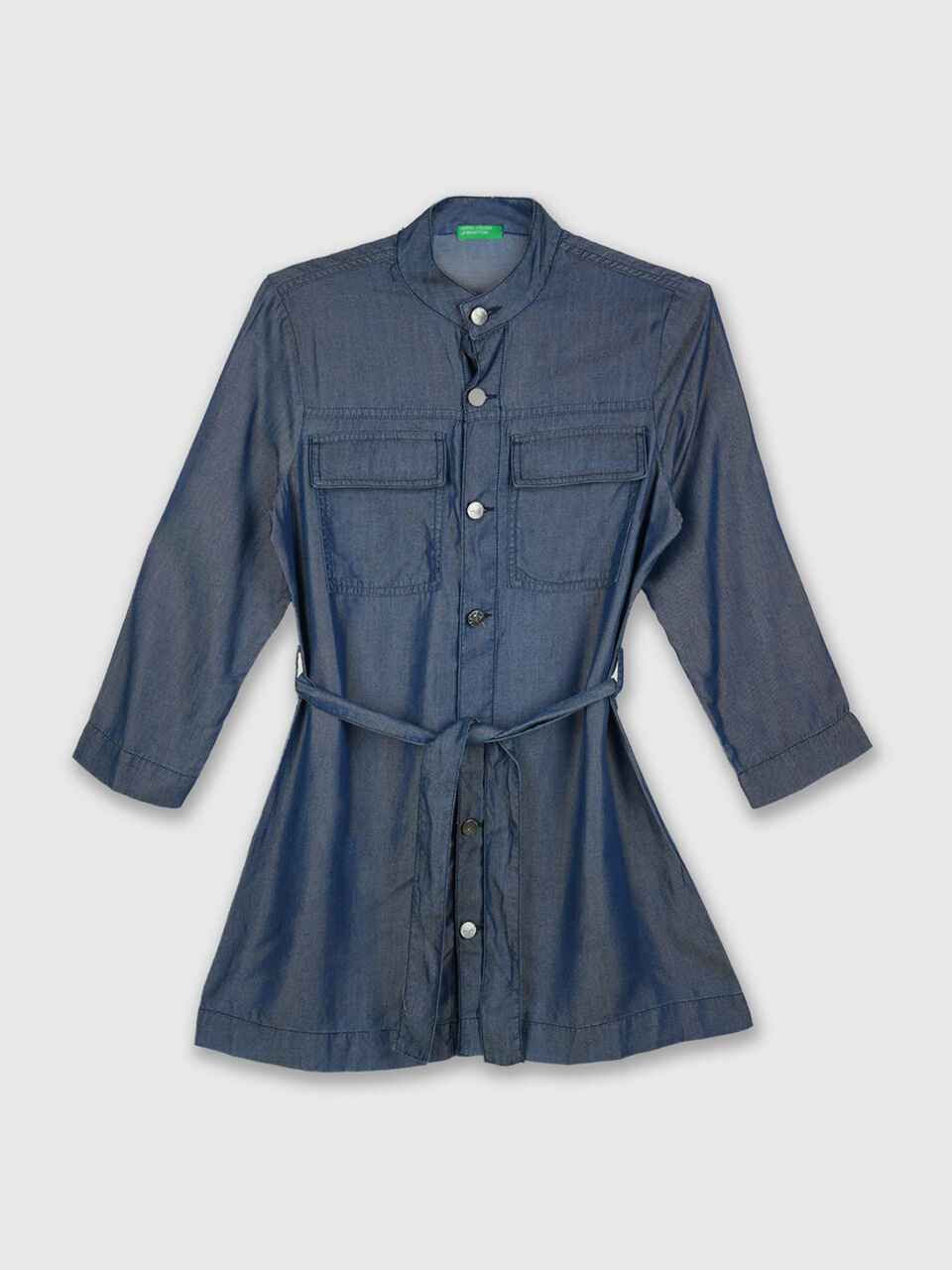 Tencel Dress With Mandarin Collar image number 1