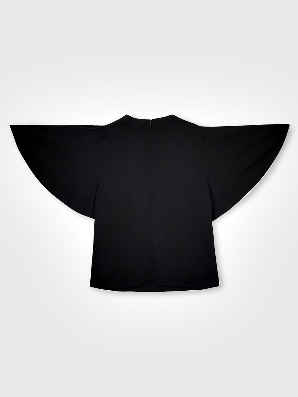 Solid Top with Frill Sleeves image number 2