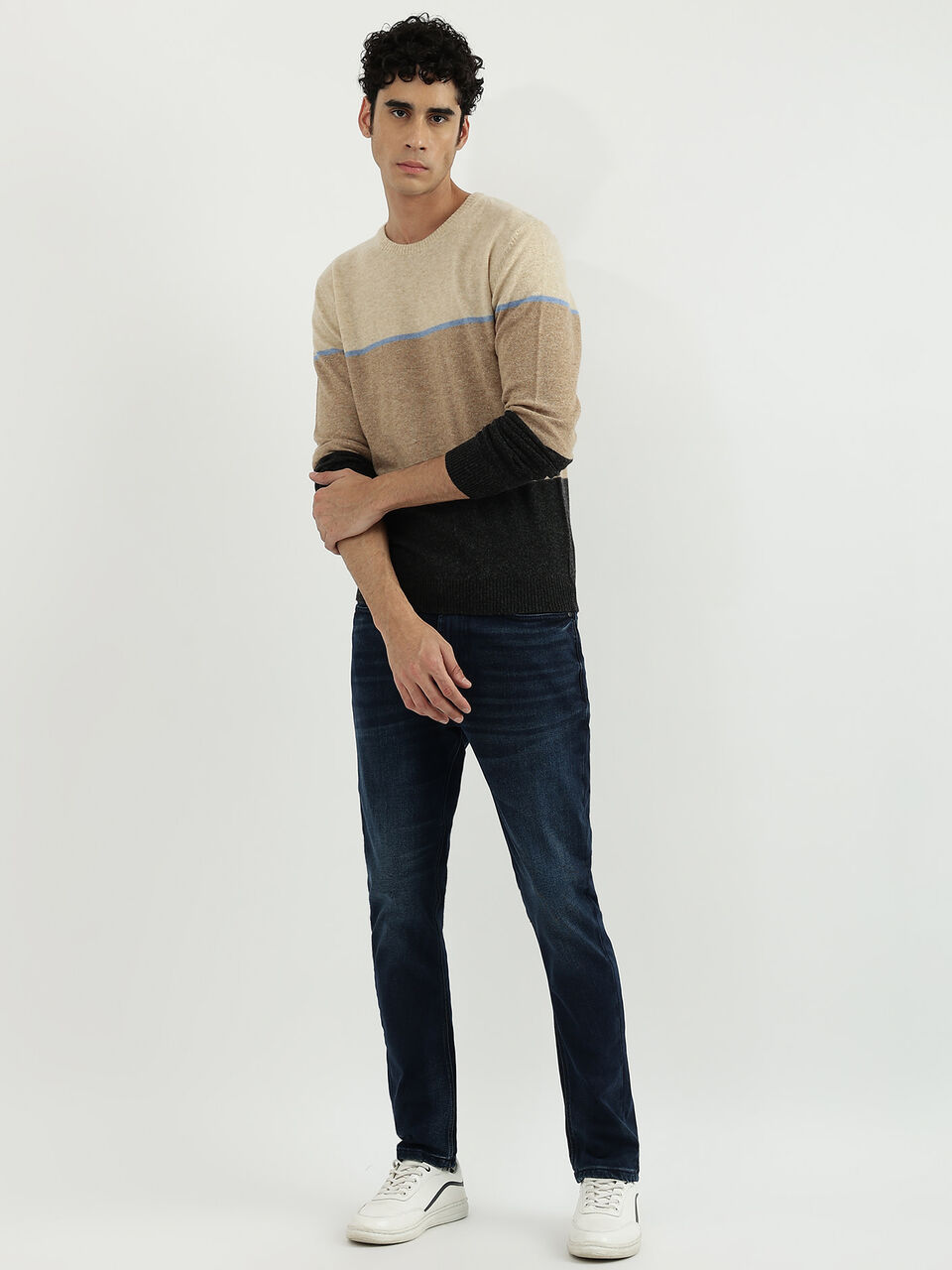 LAMBSWOOL STRIPED SWEATER image number null