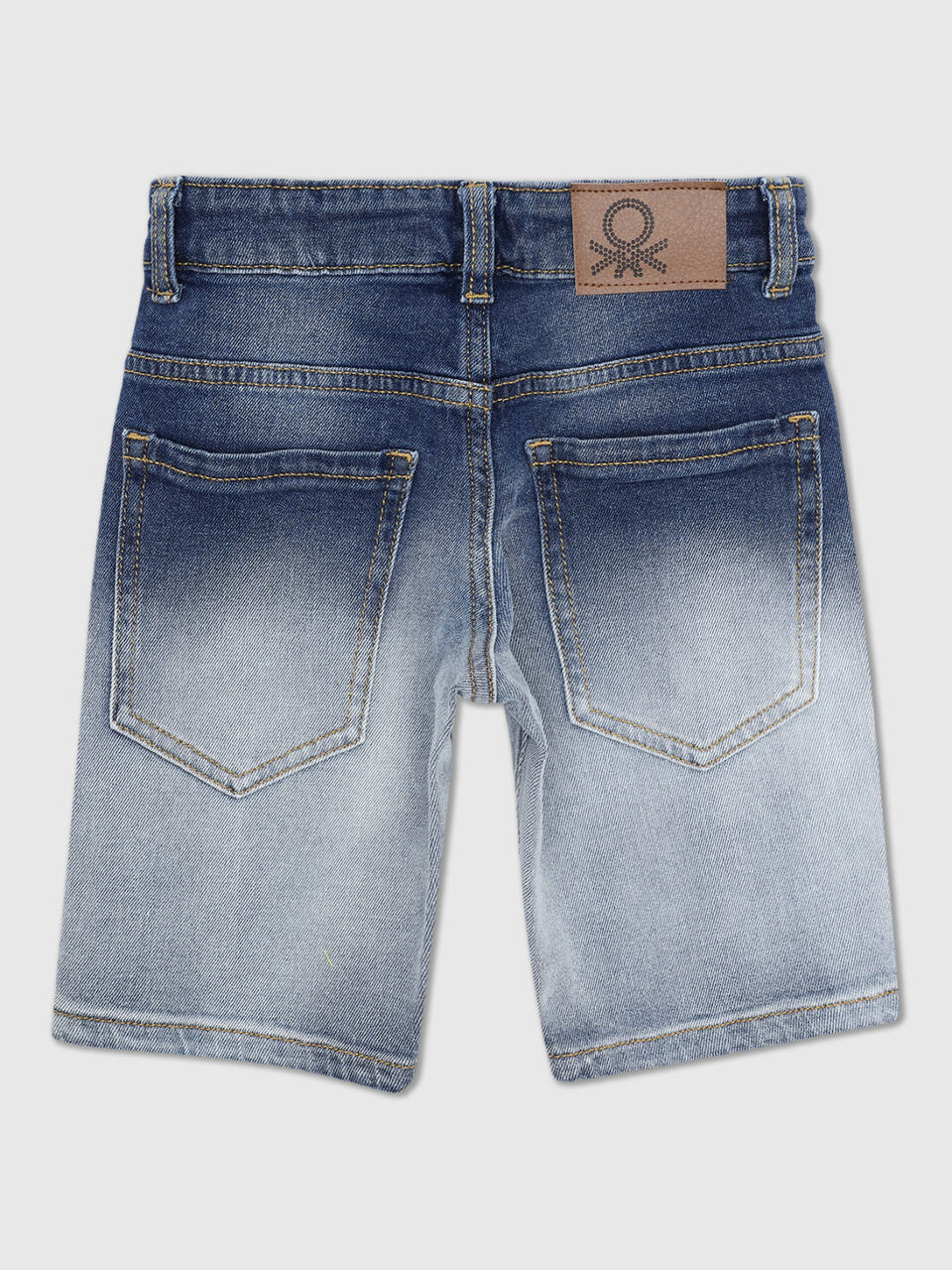 Ombre Wash Denim Shorts image number 2