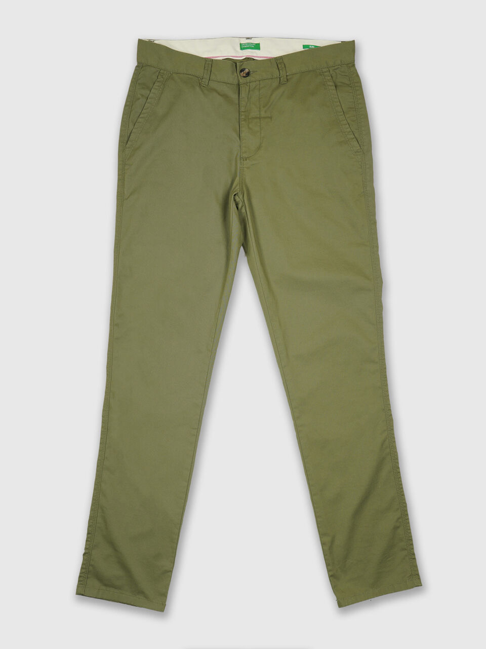 Slim fit twill trousers image number 1