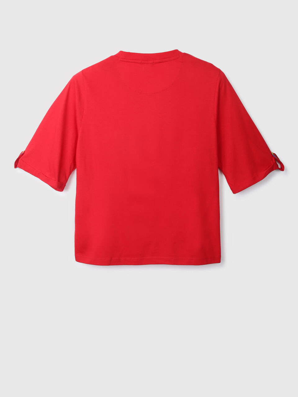 Short Sleeve Tee With Colors In Rhinestones image number null