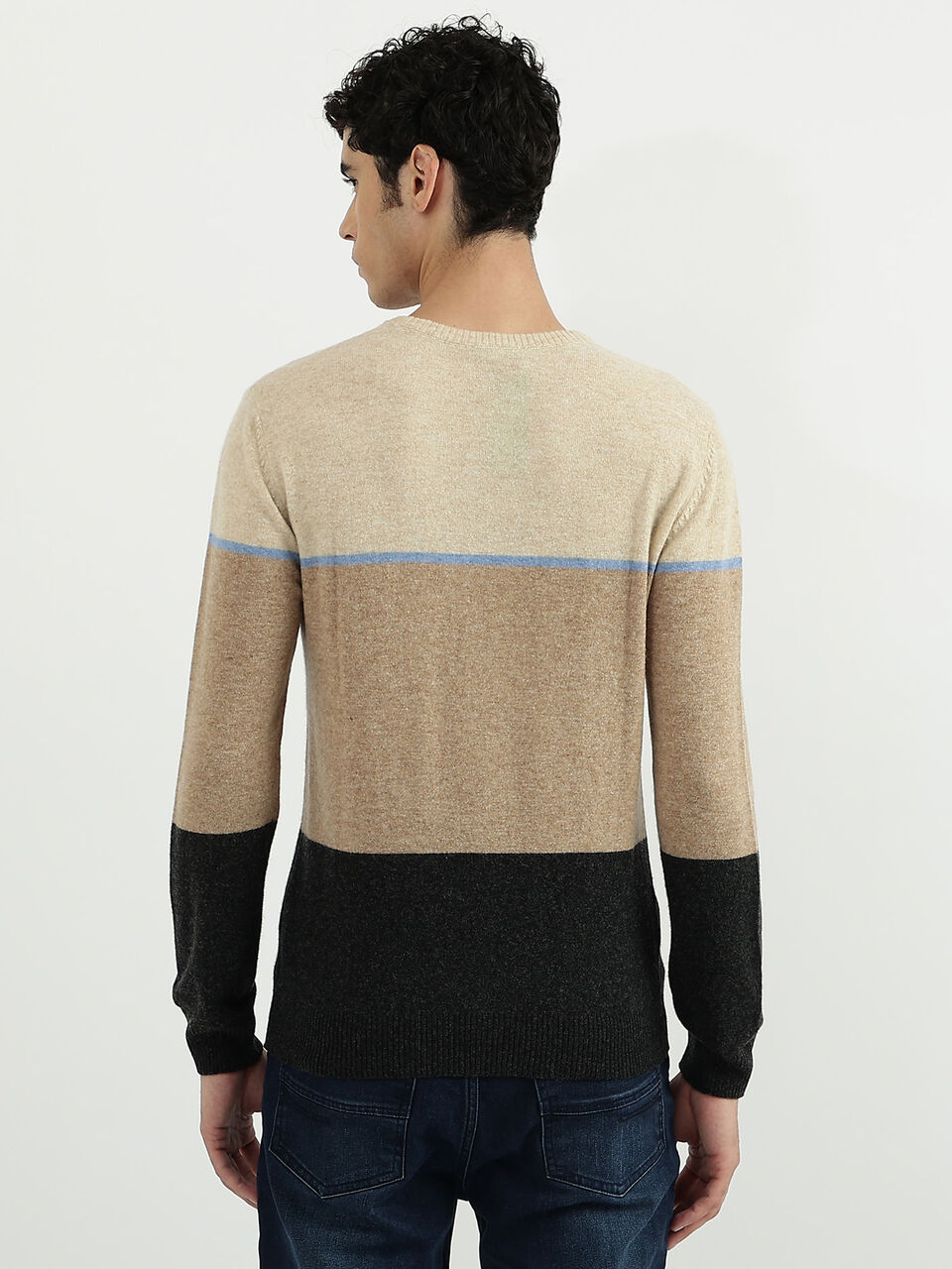 LAMBSWOOL STRIPED SWEATER image number null