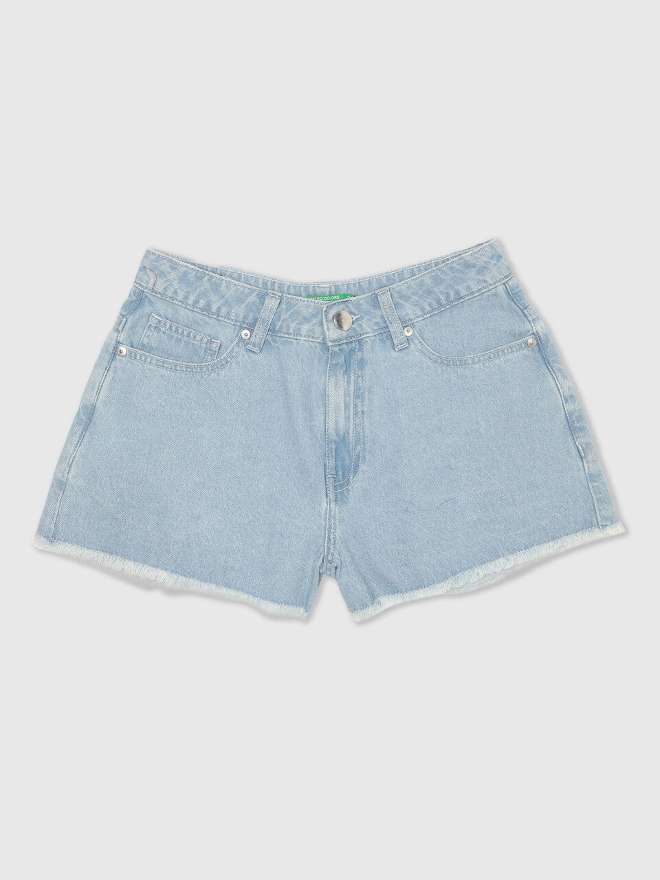 Flared Shorts - Lightwash image number 1