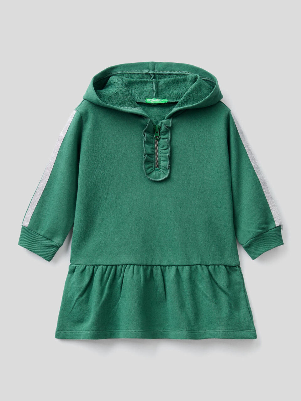 Sweat dress with lurex details image number 1