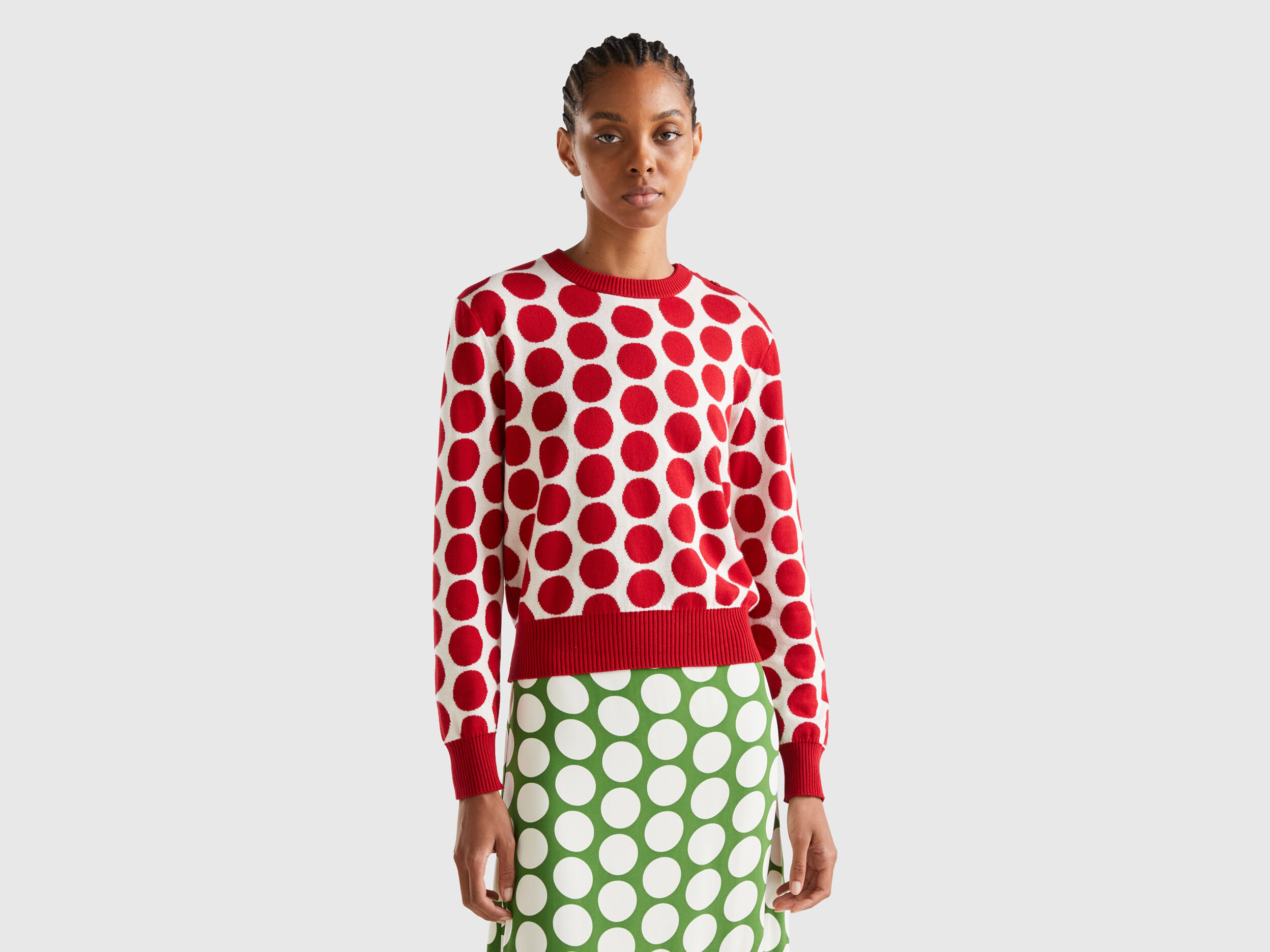 Polka dot store sweaters