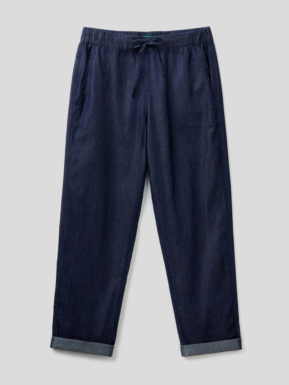 Trousers in chambray image number 1