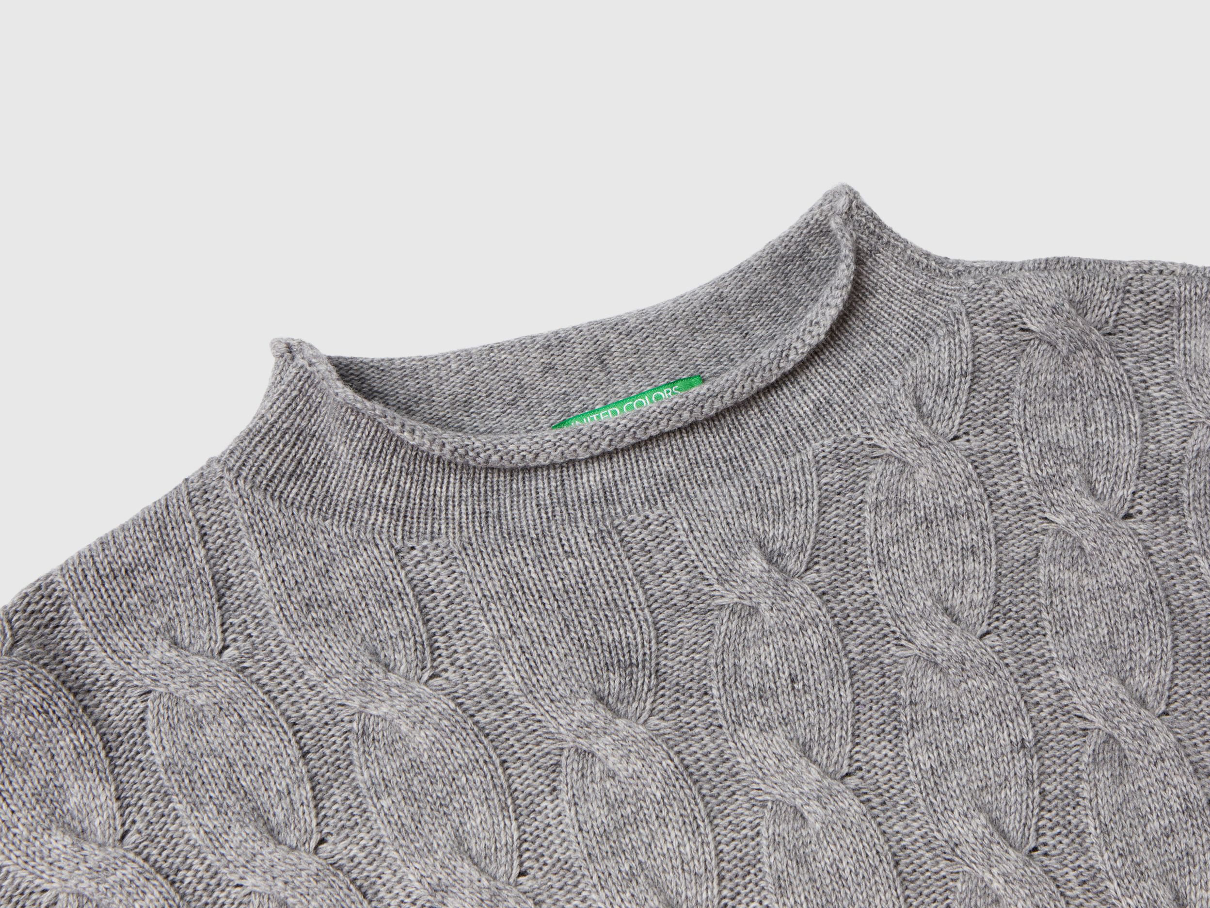 Cable knit sweater