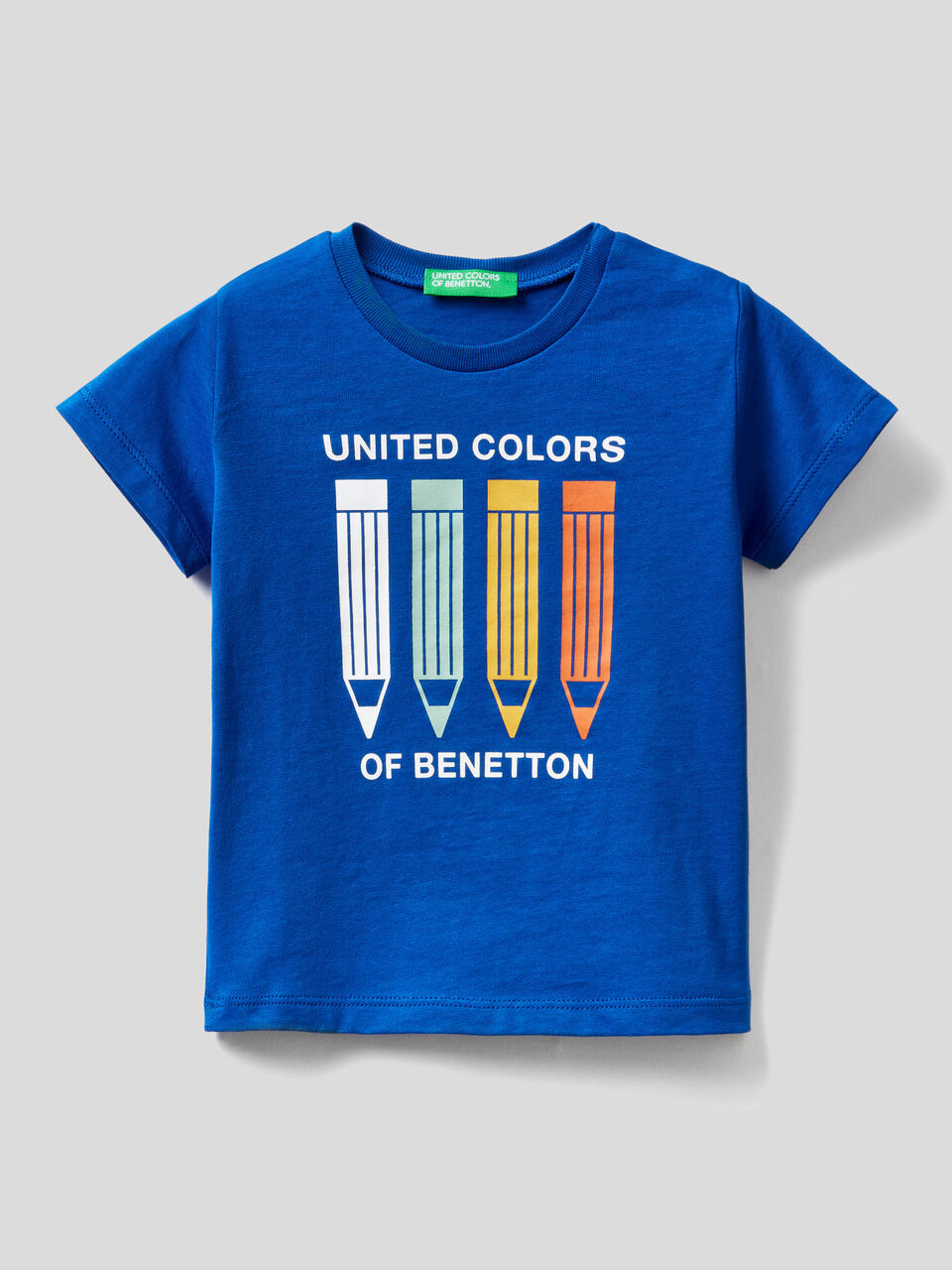 T-shirt with logo print in organic cotton image number 1