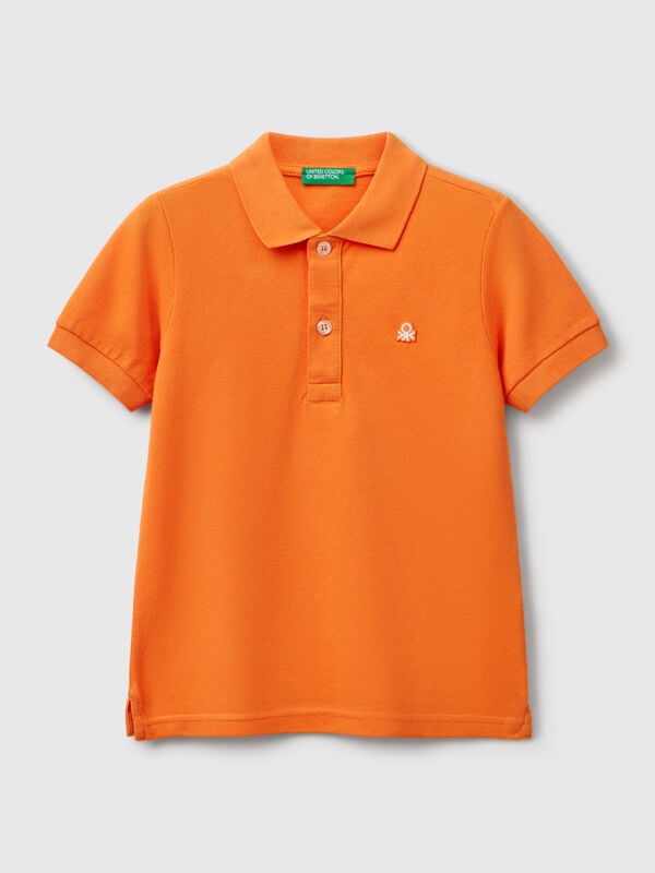Short sleeve polo in pure cotton Junior Boy