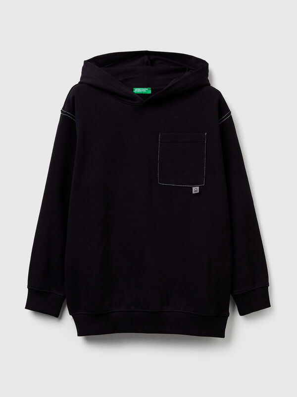 Oversized sweatshirt with bold print Junior Boy