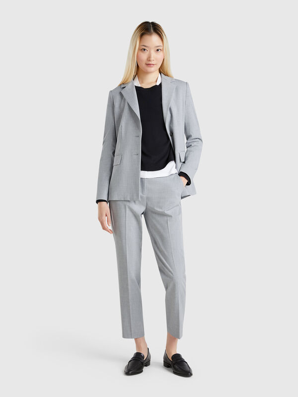 Flowy slim fit trousers Women