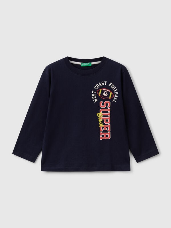 T-shirt in cotton with print Junior Boy