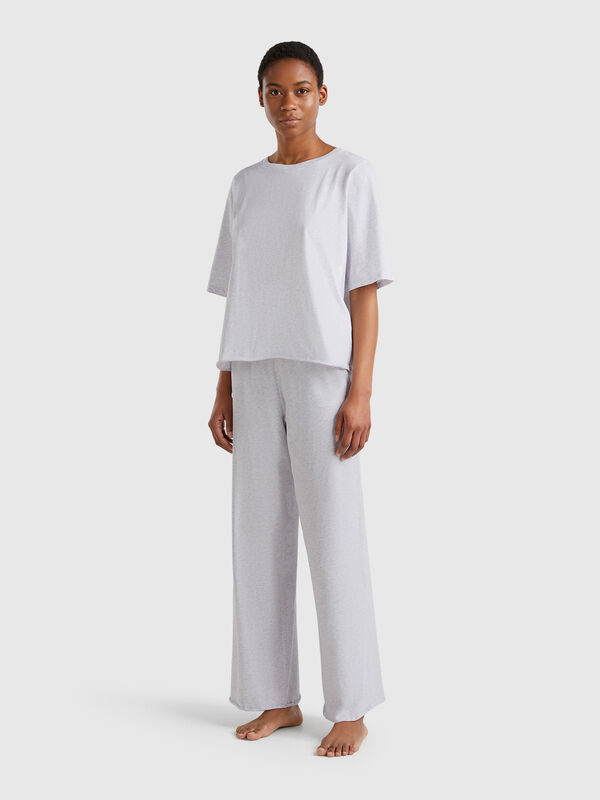 Loose-fitting pyjamas in pure cotton Women