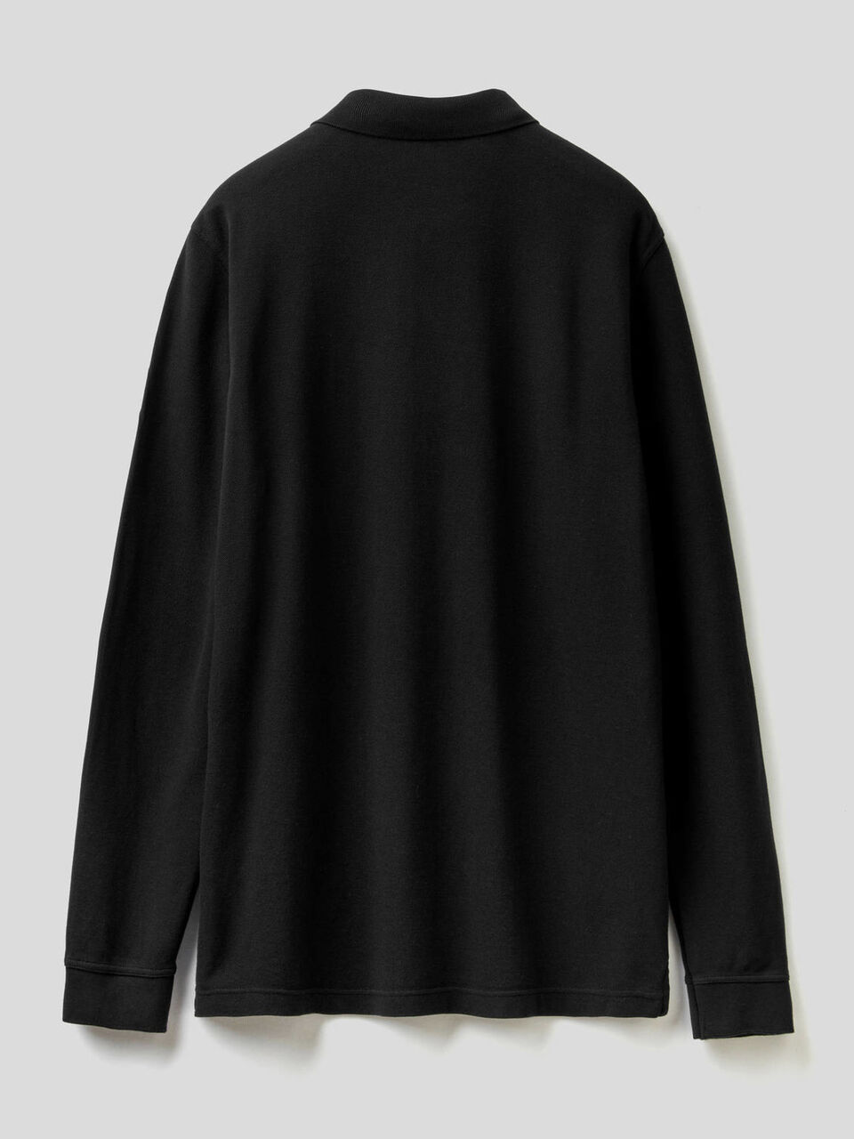Long sleeve 100% cotton polo image number 2